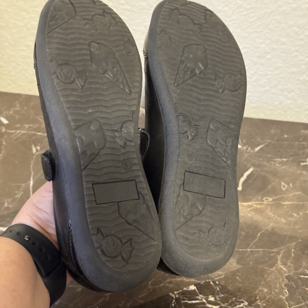 Olive & Edie Francis Mary Jane Flat Shoes‎ Kids Size 3 Black - Picture 6 of 6